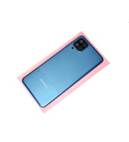 Samsung Galaxy A12 Kasa Arka Pil Batarya Kapağı MAVİ