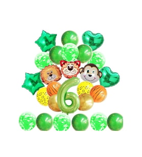 SAFARİTEMALI DOĞUM GÜNÜ BALON SET KONSEPTİ