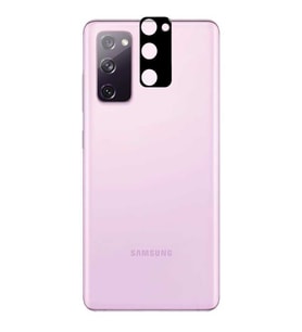 Samsung Galaxy S20 FE Uyumlu Lens Kamera Koruyucu Full HD 3D Tempered Cam (Renksiz)
