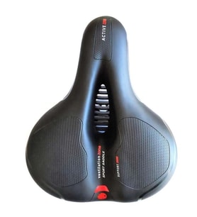 Konforlu Yumuşak City Bike Sele – Hava Kanallı Tasarım 25x18.5 cm (Siyah)