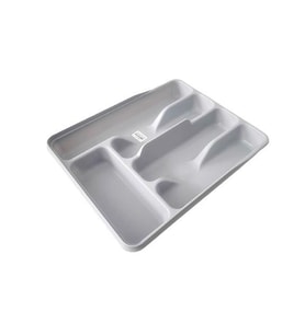 Moonstar Çekmece İçi Kaşıklık 5Gözlü Çatal Bıçak Organızer 34X27CM-KŞ-172-GRİ