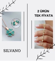 925 Ayar Gümüş Açılabilen Yonca Kolye + Sonsuzlu Bileklik Set