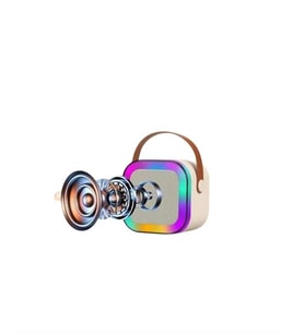 Çok Fonksiyonlu Karaoke Hoparlör 2 Mikrofonlu Bluetooth USB AUX