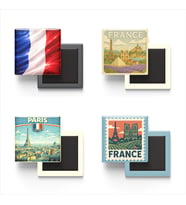 Buzdolap Magnetleri - Fransa Paris - France - 4'lü Set Magneti