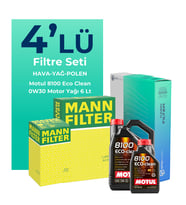 MANN Audi A4 40 TDi Filtre Bakım Seti Motul Motor Yağlı (2020-2024) 4 Lü