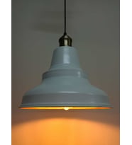 RİOLİGHT RETRO BEYAZ İÇİ ALTIN ESKİTME ASKILI TEKLİ METAL SARKIT (Siyah)
