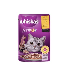 Whiskas Pouch Tastymix Sos İçinde Kuzulu ve Hindili Yetişkin Kedi Konservesi 28