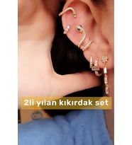 2Lİ SIKIŞTIRMALI KIKIRDAK KÜPE (Gümüş)