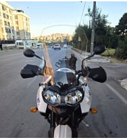 MOTOCAM Triumph Tiger 800 XRX Ön Cam 2010-2018 Model 59cm Şeffaf Renkli 4mm