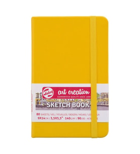 Talens Art Creation Sketchbook Sert Kapak Eskiz Defteri 140 gr 9x14 cm 80 yp SARI 