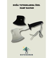 Doğa Tutkunlarına Özel Kamp Baltası - 30 cm (Beton Gri)