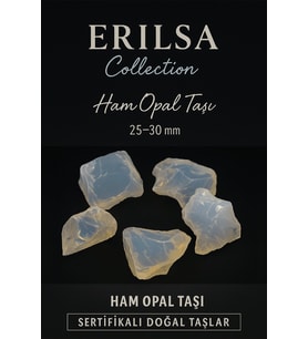Sertifikalı Ham Opal Taşı 25–30 mm – İçsel Işığı Güçlendiren Doğal Taş (Çok Renkli)
