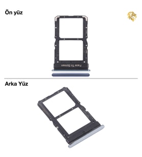 Xiaomi Mi 10 Uyumlu Sim İç Yuvası Çiftli Gri Sim Kart Tepsisi Sim Kızağı Sim Çekmecesi Sim Tray