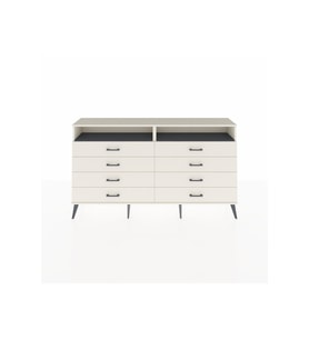 Arges Konsol 2 Raflı 8 Çekmeceli  176x30x99 Aytaşı-Antrasit/Aytaşı