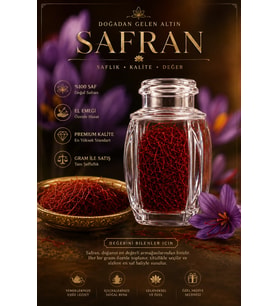 Herbliss Mekke Safranı 1 Gr (%100 ORİJİNAL) Katkısız-Doğal