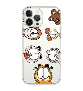 Iphone 12 Pro Uyumlu Garfield Tasarımlı Şeffaf Telefon Kılıfı