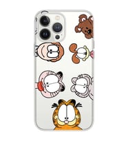 Iphone 12 Pro Uyumlu Garfield Tasarımlı Şeffaf Telefon Kılıfı