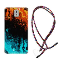 Samsung Note 3 4 5 8 9 20 Ultra 10 Lite Kılıf Boyun Asklı Rasta Silikon Orange Blue Color 1665