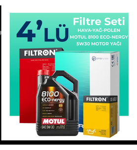 Filtron Honda Jazz 1.3 Benzin Filtre Bakım Seti Motul Motor Yağlı (2015-2020) 4 Lü