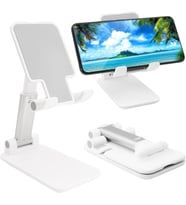 Cep Telefonu Standı, Katlanır Masaüstü Telefon Standı, Açı Yüksekliği Ayarlanabilir Cep Telefonu Tutacağı, Masa, Ofis, Tablet Standı Tüm iPhone, iPad, Samsung, 4-10" Cep Telefonu ve Tablet ile Uyumlu