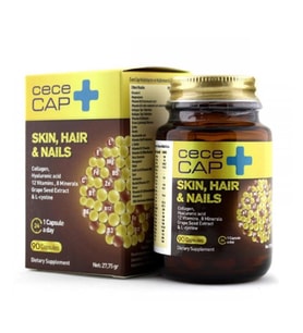 Cececap Skin Hair Nails Takviye Edici Gıda 90 Kapsül