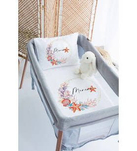 %100 Delux Pamuk Isme Özel 70x120 Park Yatak Nevresim Takımı