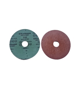 Karbosan AWER11 V115 100 Kum Vulkanize Fiber Zımpara  Dayanıklı ve Uzun Ömürlü Zımparalama  10 ADET (Kırmızı)