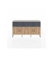 Arges Konsol 3 Raflı 6 Çekmeceli 4 Kapaklı 176x30x99 Aytaşı-Çam/Antrasit