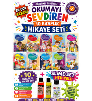 4.Sınıf Öğretmen Tavsiyeli Okumayı Sevdiren 64 Sayfa 10 Kitaplık Hikaye Seti-3 (Slime Set Hediyeli)