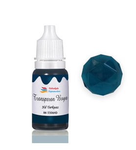 Epoksi Reçine Transparan Boya Pigment Şeffaf Epoksi Boyası 20 ML  HD Turkuaz - 3306HD