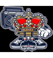 Kral Sticker 10x10 cmRenkli Sticker