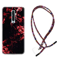 Oppo Reno 2Z 4 Lite 4 Pro 5 6 7 A31 Kılıf Boyun Asklı Rasta Silikon Red Smoke 1745