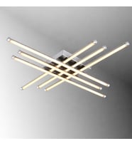TT070-KR TT Aydınlatma 6 lı Çubuk Model Krom Kaplama Led Avize (Beyaz)