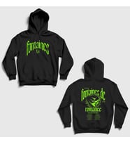 Presmono Unisex Siyah Logo Fontaines Dc Sırt Baskılı Kapüşonlu Sweatshirt 538917tt