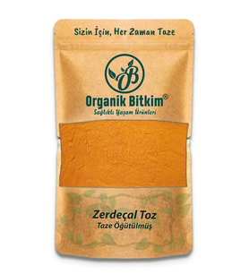 Organik Bitkim Zerdeçal Toz (Öğütülmüş) 250 gr