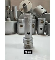 MERMER SULU VAKUMLU KAROT 18 MM (Gri)