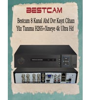 BESTCAM 8 Kanal Ahd Dvr Kayıt Cihazı Yüz Tanıma H265+ Xmeye 4K Ultra HD