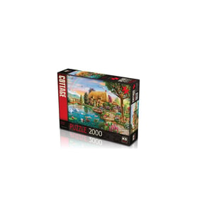 KS Games Puzzle 2000 Parça Lakesıde Cottage Puzzle Lisanslı Ürün