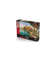 KS Games Puzzle 2000 Parça Lakesıde Cottage Puzzle Lisanslı Ürün