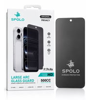SPOLO iPhone 17 Pro Hayalet Ekran Koruyucu 500CC Full HD Large Arc Gizlilik Camı Darbe ve Çizilme Ko