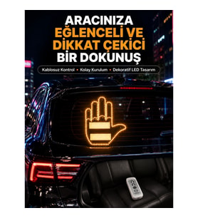 Mey İthalat® Uzaktan Kumandalı Çok Fonksiyonlu Araç Led Işığı