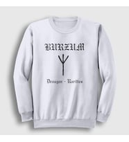 Presmono Unisex Beyaz Draugen Burzum Sweatshirt 23733tt (Beyaz)