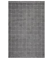 Makine Kaymaz Yıkanabilir Antrasit Geometrik Triko Salon Halısı Mutfak Halısı Koridor Halısı Yolluk Anthracite