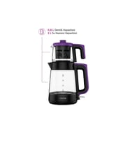 Al 796 S 1900 W Cam Çay Makinesi Siyah