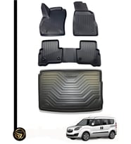 Opel Combo D (2012-2018 ) 3D Havuzlu Araca Özel Oto Paspas ve Bagaj Havuzu Set