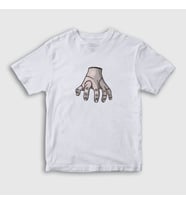 Presmono Unisex Çocuk Beyaz The Thing Wednesday Addams Family Addams Ailesi T-Shirt 366117tt (Beyaz)