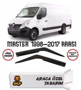 Renault Master Cam Rüzgarlığı   2li (Siyah)