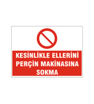 Etek ve saçınızı makinadan koruyunuz, isg uyarı levhası