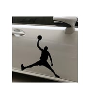 Basketbol Oyuncu Tasarım Oto Sticker Siyah 15*13 Cm