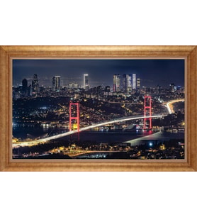 ALTIN ÇERÇEVELİ PASPARTULU TABLO CR559